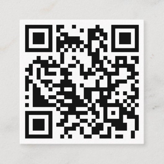 Carte De Visite Carré Simple Custom Modern Social Media QR Code Photo (Devant)