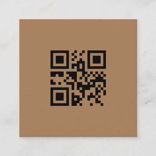 CARTE DE VISITE CARRÉ SIMPLE MINIMAL AJOUTER VOTRE LOGO TEXTE PERSONNALI (Devant)