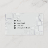Carte De Visite Carré simple moderne (Dos)