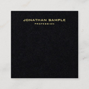 Carte De Visite Carré Simple moderne de conception de nom minimaliste