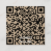Carte De Visite Carré Simple moderne Quar code carré bus carré bus (Devant)