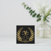 Carte De Visite Carré Simple Scissors Barber  (Debout devant)