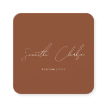 Simple Terracotta Script manuscrit code QR