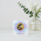 Carte De Visite Carré *~* Sky Cosmos Universe Stars Luna Moon (Debout devant)