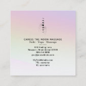 Carte De Visite Carré *~* S'Occuper De La Lune Phases Des Mains Célestes (Dos)