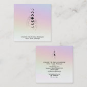 Carte De Visite Carré *~* S'Occuper De La Lune Phases Des Mains Célestes (Devant / Derrière)