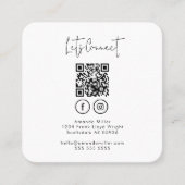Carte De Visite Carré Social Media QR Code Se Connecter Avec Nous Modern (Devant)