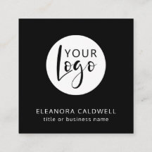 Social Media QR Code Votre logo noir