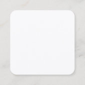 Carte De Visite Carré Soie Professionnelle Moderne Simple Plat Feminine (Dos)