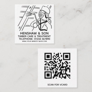 Carte De Visite Carré Soins du bois et traitement du bois