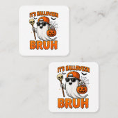 Carte De Visite Carré Son Halloween Bruh (Devant / Derrière)