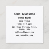 Carte De Visite Carré South Korea Flag Heart (Dos)