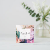 Carte De Visite Carré Spa de *~* et lavande artistique abstraite de (Debout devant)