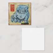 Carte De Visite Carré Space dog (Devant / Derrière)