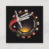Carte De Visite Carré Space Mission Patch (Devant)