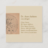 Carte De Visite Carré Spinal Cord Glial Cells Drawing (Dos)