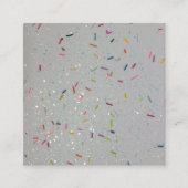 Carte De Visite Carré Sprinkings & Parties scintillant (Devant)