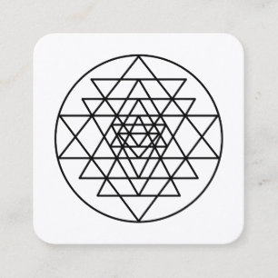 Carte De Visite Carré Sri Yantra