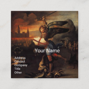 Carte De Visite Carré St Michael et Dragon