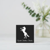 Carte De Visite Carré Stallion sauvage (Debout devant)