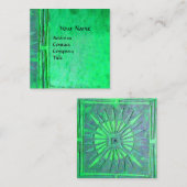 Carte De Visite Carré STAR Green DU MATIN (Devant / Derrière)