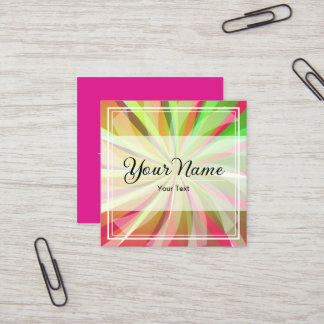 Carte De Visite Carré Starburst Color Business Card