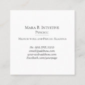 Carte De Visite Carré *~* Stars Psychique Moyenne Aquarelle (Dos)