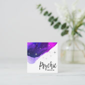 Carte De Visite Carré *~* Stars Psychique Moyenne Aquarelle (Debout devant)