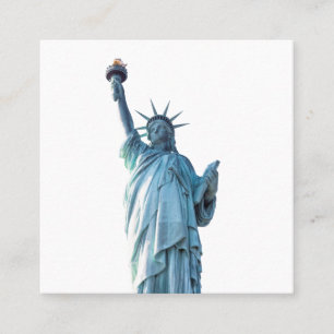 Carte De Visite Carré Statue de la Liberté New York City