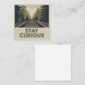 Carte De Visite Carré Stay Curious (Devant / Derrière)