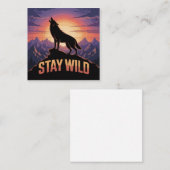 Carte De Visite Carré Stay Wild (Devant / Derrière)
