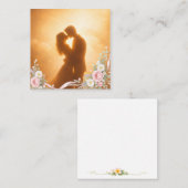 Carte De Visite Carré Sticker (Devant / Derrière)