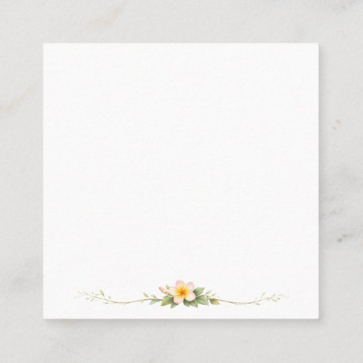 Carte De Visite Carré Sticker (Dos)