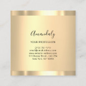 Carte De Visite Carré Studio De Beauté Professionnelle Coiffeur Salon Go (Dos)