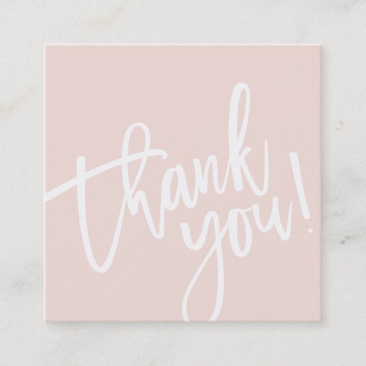 Carte De Visite Carré STYLE MINIMAL simple bordure rose rose rose rose r (Devant)