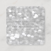 Carte De Visite Carré Style moderne, Artiste de maquillage, Bokeh, Lèvre (Dos)