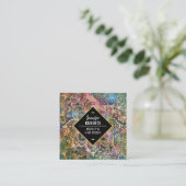 Carte De Visite Carré Style moderne Gold Mandala élégant (Debout devant)