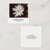 Carte De Visite Carré Style photo instantané - Daisy (Devant / Derrière)