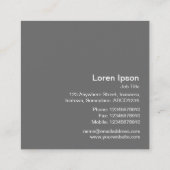 Carte De Visite Carré Style photo instantané - Société - Donkey (Dos)