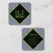 Carte De Visite Carré Style progressif géométrique abstrait moderne (Devant / Derrière)