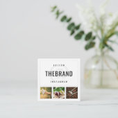 Carte De Visite Carré Suivez-Moi Sur Instagram (Debout devant)