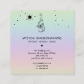 Carte De Visite Carré *~* Sun Moon Magic Boho Universe Rainbow Potion (Dos)