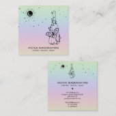 Carte De Visite Carré *~* Sun Moon Magic Boho Universe Rainbow Potion (Devant / Derrière)