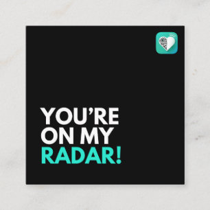Carte De Visite Carré Sur mon radar