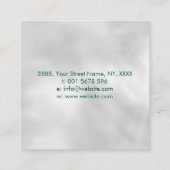 Carte De Visite Carré Symbole d'infini - Branche de l'arbre (Dos)