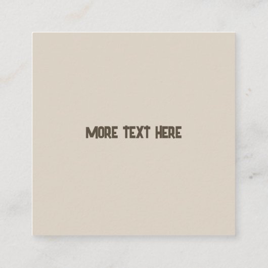 Carte De Visite Carré Symboles historiques anciens Style de tatouage (Dos)