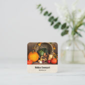Carte De Visite Carré Table Bountiful Harvest (Debout devant)
