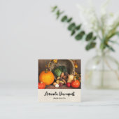 Carte De Visite Carré Table Bountiful Harvest (Debout devant)
