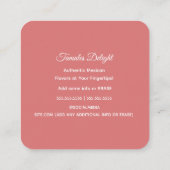 Carte De Visite Carré Tamales (Dos)