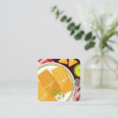 Carte De Visite Carré Tamales chaudes (Debout devant)